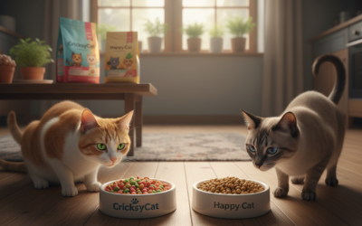 Raport calitate-preț la hrana pentru pisici: CricksyCat vs Happy Cat