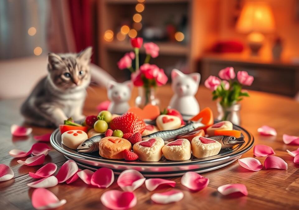 Meniu de Valentine’s Day pentru pisici – recompensă sigură și gustoasă