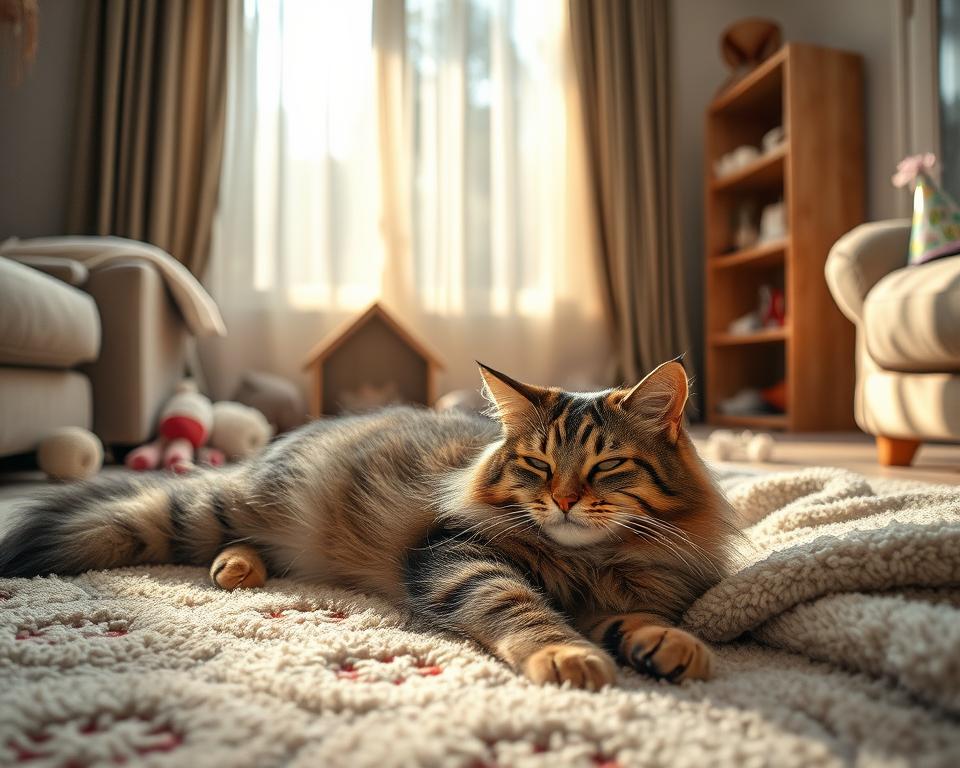 recuperarea pisicii după Anul Nou