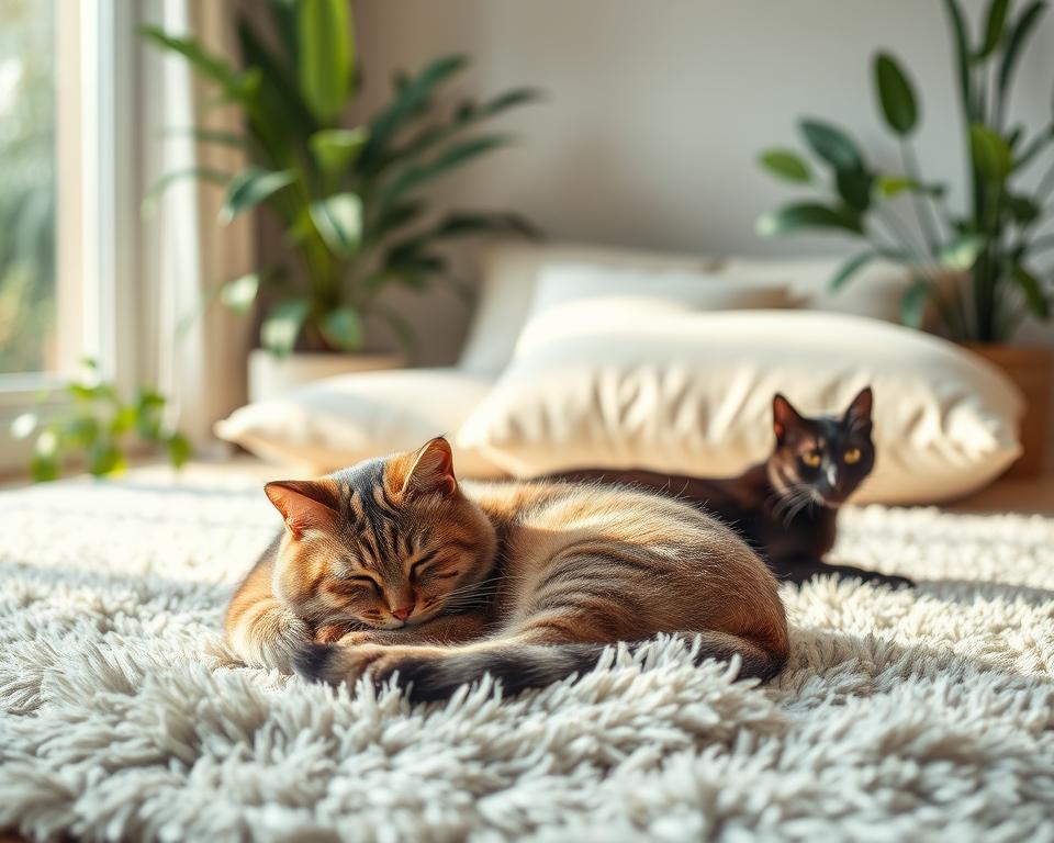 reducerea zgomotului prin relaxare la pisici