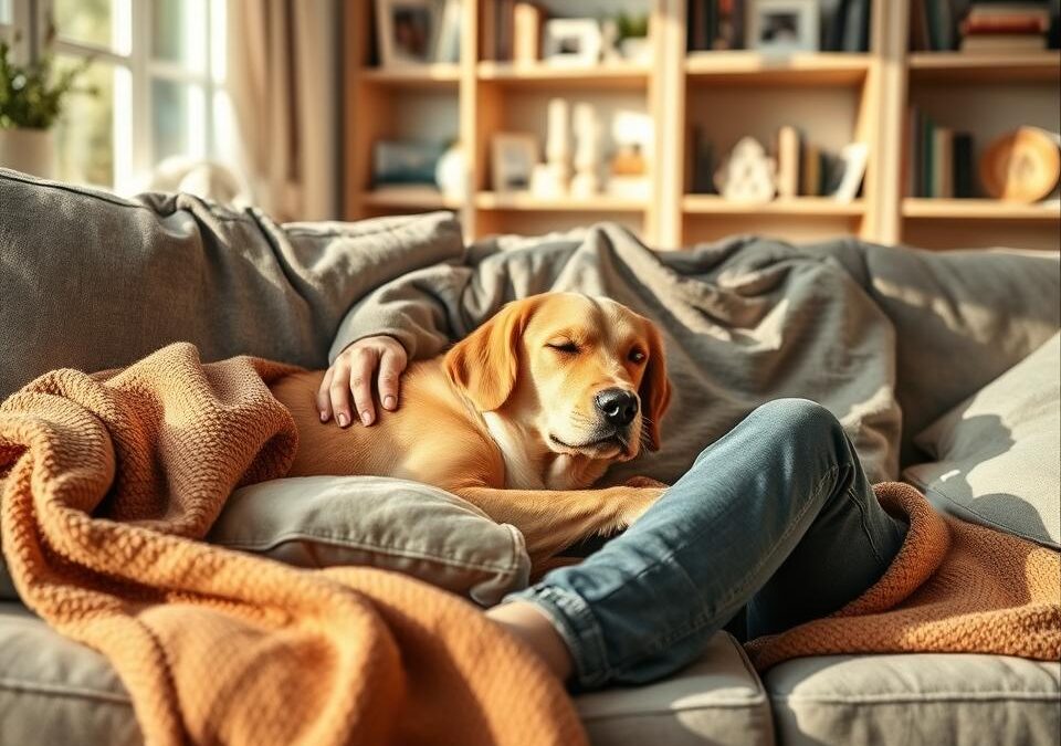Când câinele tău se cuibărește lângă tine, se apropie și de sufletul tău