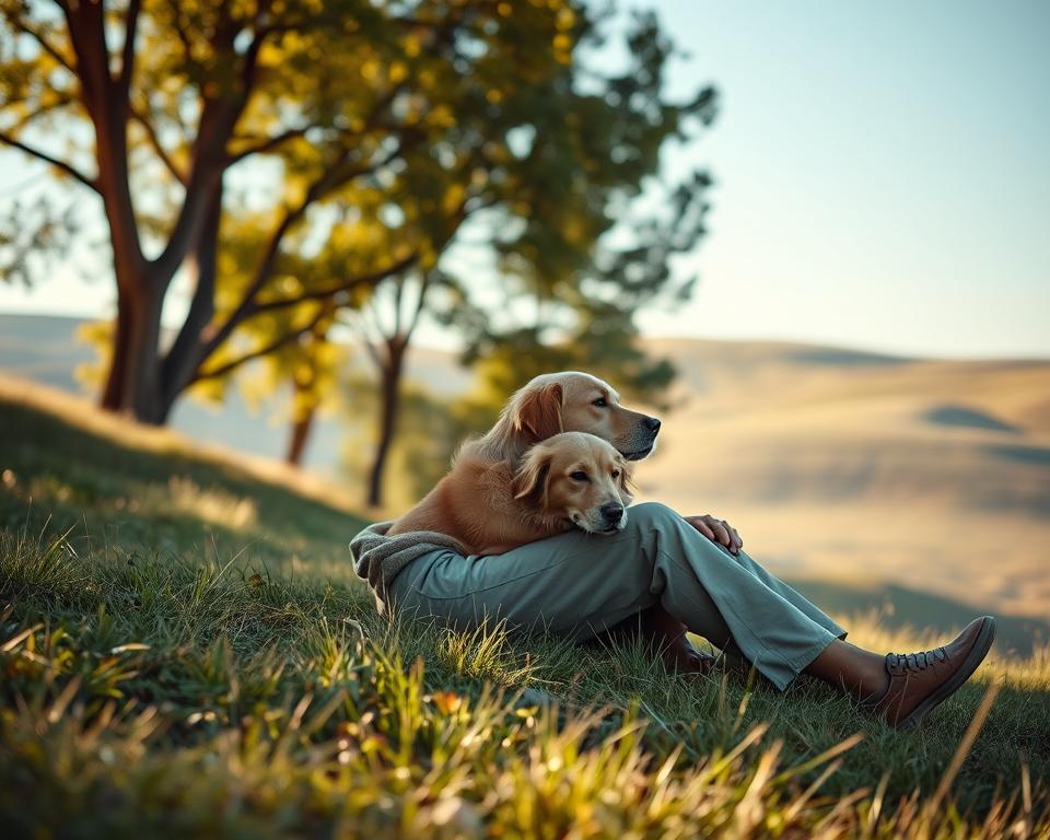 statul fără a face nimic cu câinele