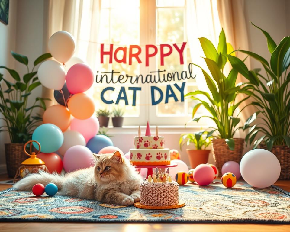 stil festiv pentru pisică