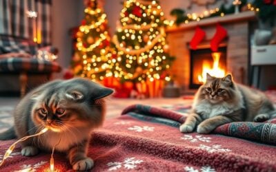 Pisici și strălucirea sărbătorilor – cum le influențează?