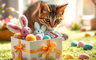 Cutie cadou de Paște pentru pisici – ce să pui înăuntru?
