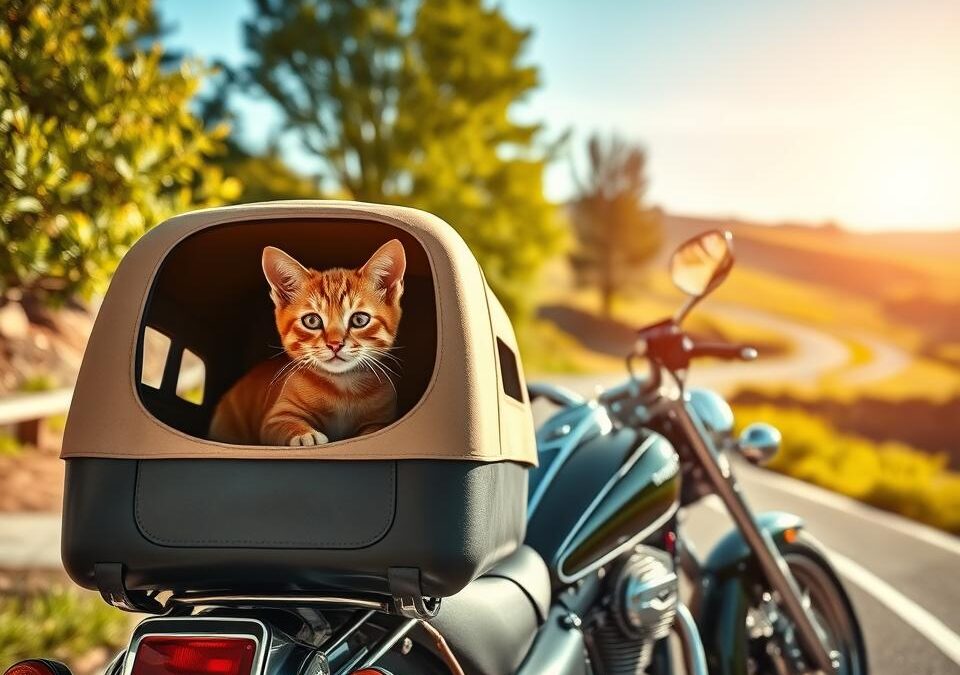 Transportul pisicii pe motocicletă – Tot ce trebuie să știi despre asta!