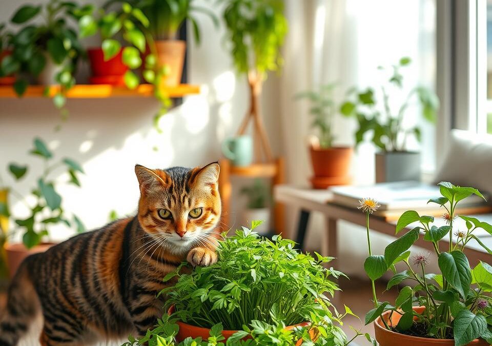 Tratament pe bază de plante pentru pisici – Tot ce trebuie să știi despre asta!