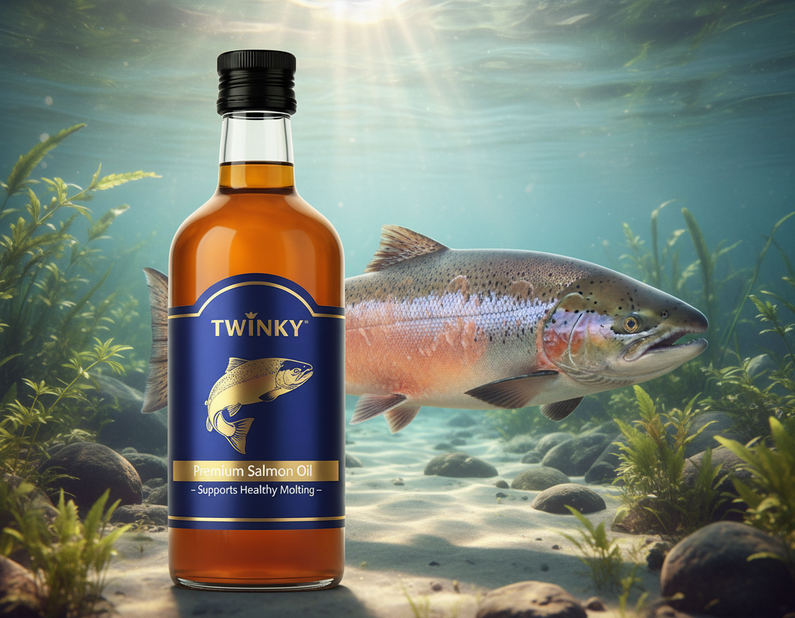 ulei de somon Twinky în perioada de năpârlire