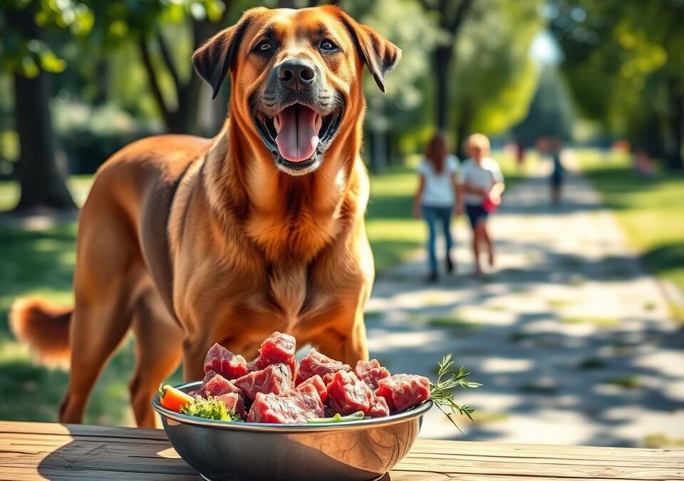 Avantajele cărnii de vită pentru câinii activi și de talie mare