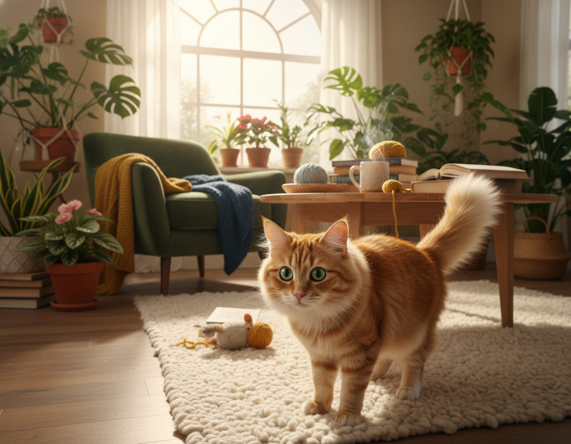 adaptarea pisicii la un mediu nou