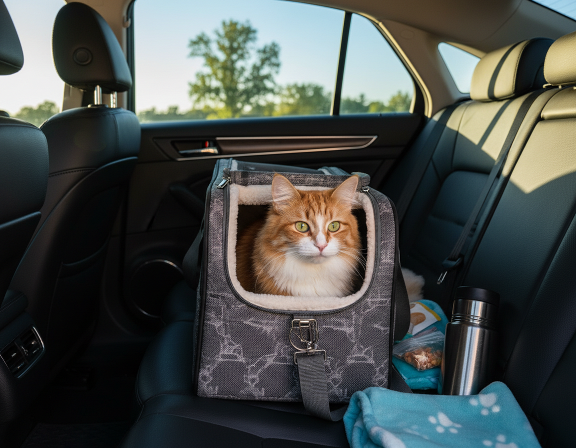 alegerea cuștii de transport auto pentru pisică