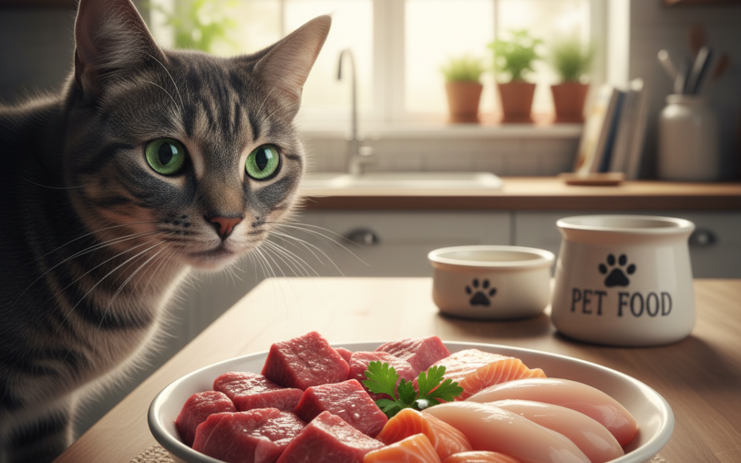 Alimentația cu carne crudă la pisică – Tot ce trebuie să știi despre asta!