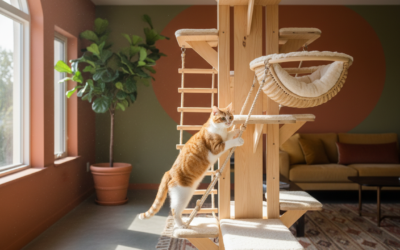 Blog pentru pisici 20 Amenajarea unui perete de cățărat pentru pisici – Tot ce trebuie să știi despre asta!