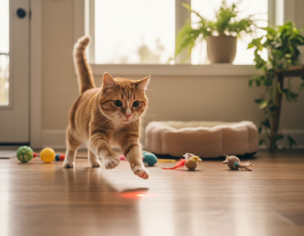 Antrenament cu laser pentru pisici – Tot ce trebuie să știi despre asta!