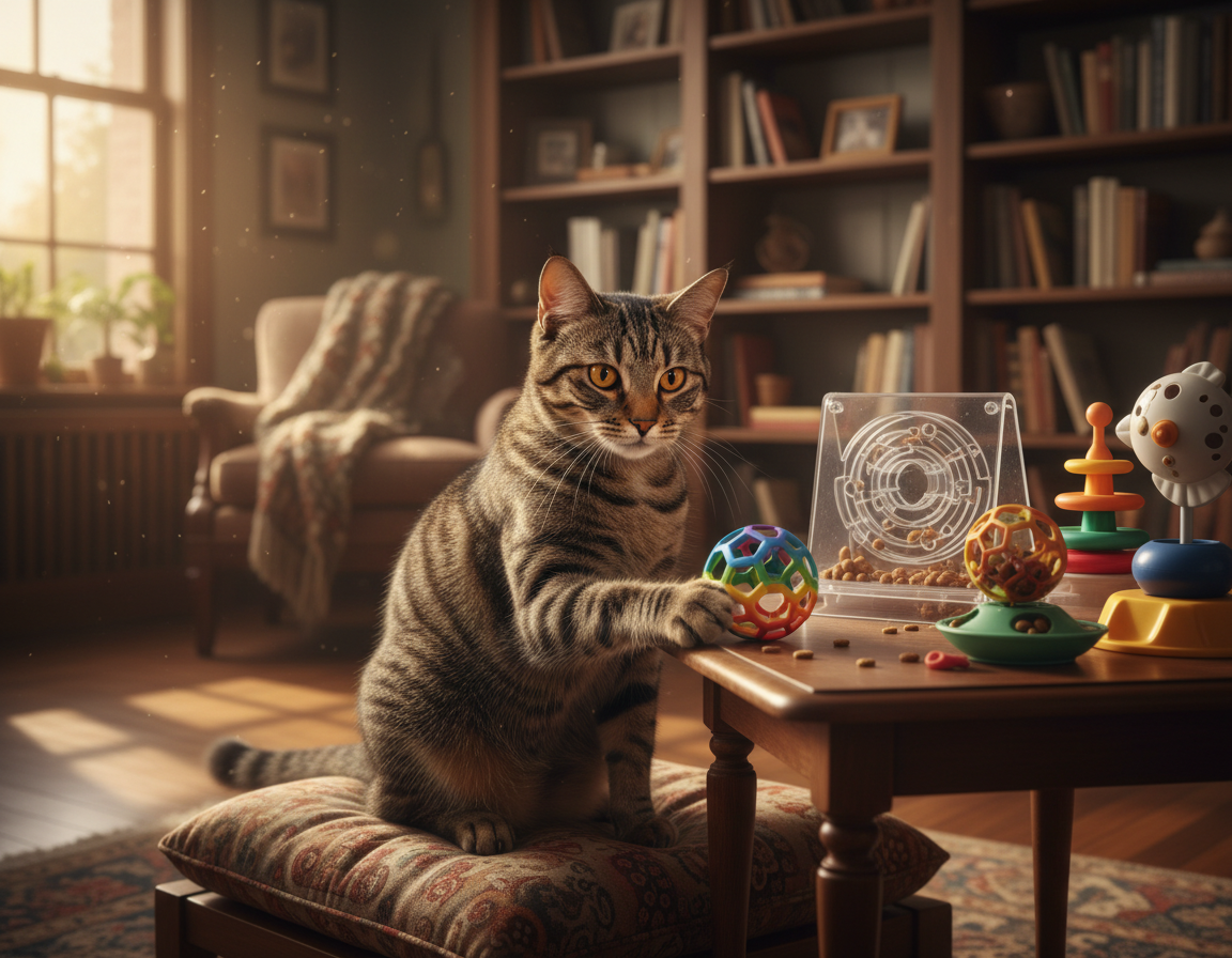 antrenarea gândirii logice la pisici