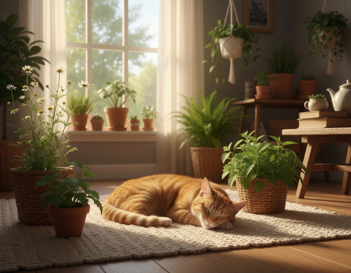 calmarea-durerii-la-pisica-cu-plante-medicinale calmarea durerii la pisică cu plante medicinale