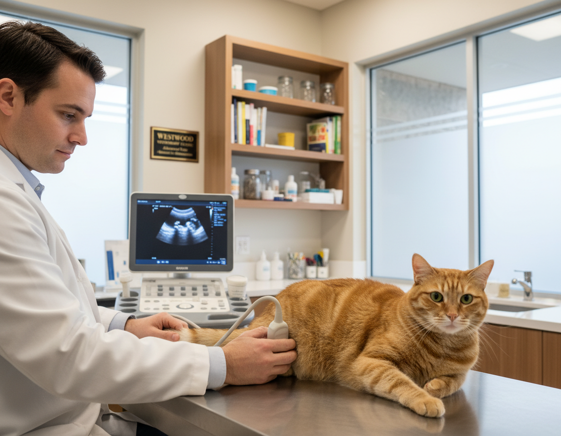 diagnosticare ecografică la pisici