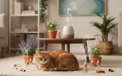 Efectele aromaterapiei asupra pisicilor – Tot ce trebuie să știi despre asta!