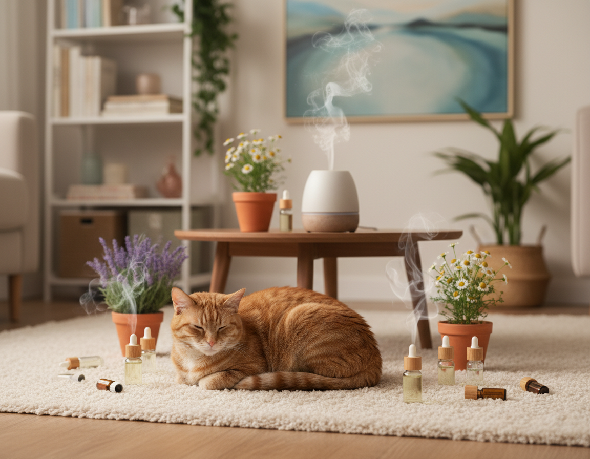 efectele aromaterapiei asupra pisicilor