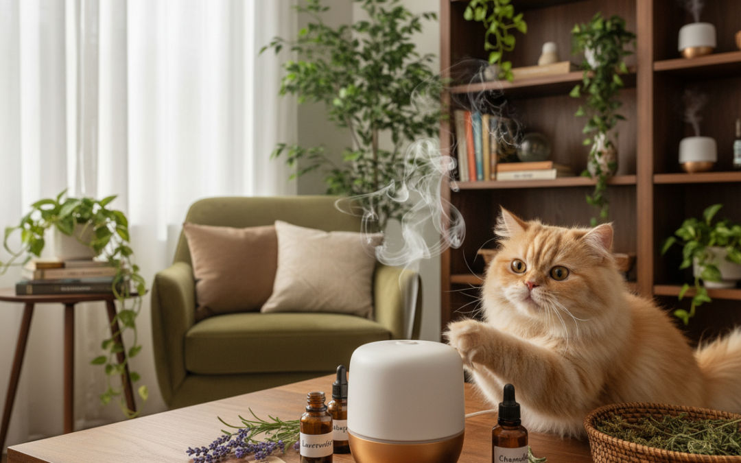 Efectele uleiurilor esențiale asupra pisicii – Tot ce trebuie să știi despre asta!