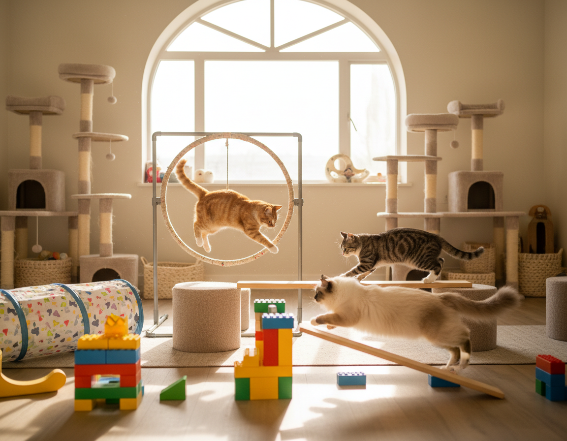 Exerciții de îndemânare pentru pisici – Tot ce trebuie să știi despre asta!