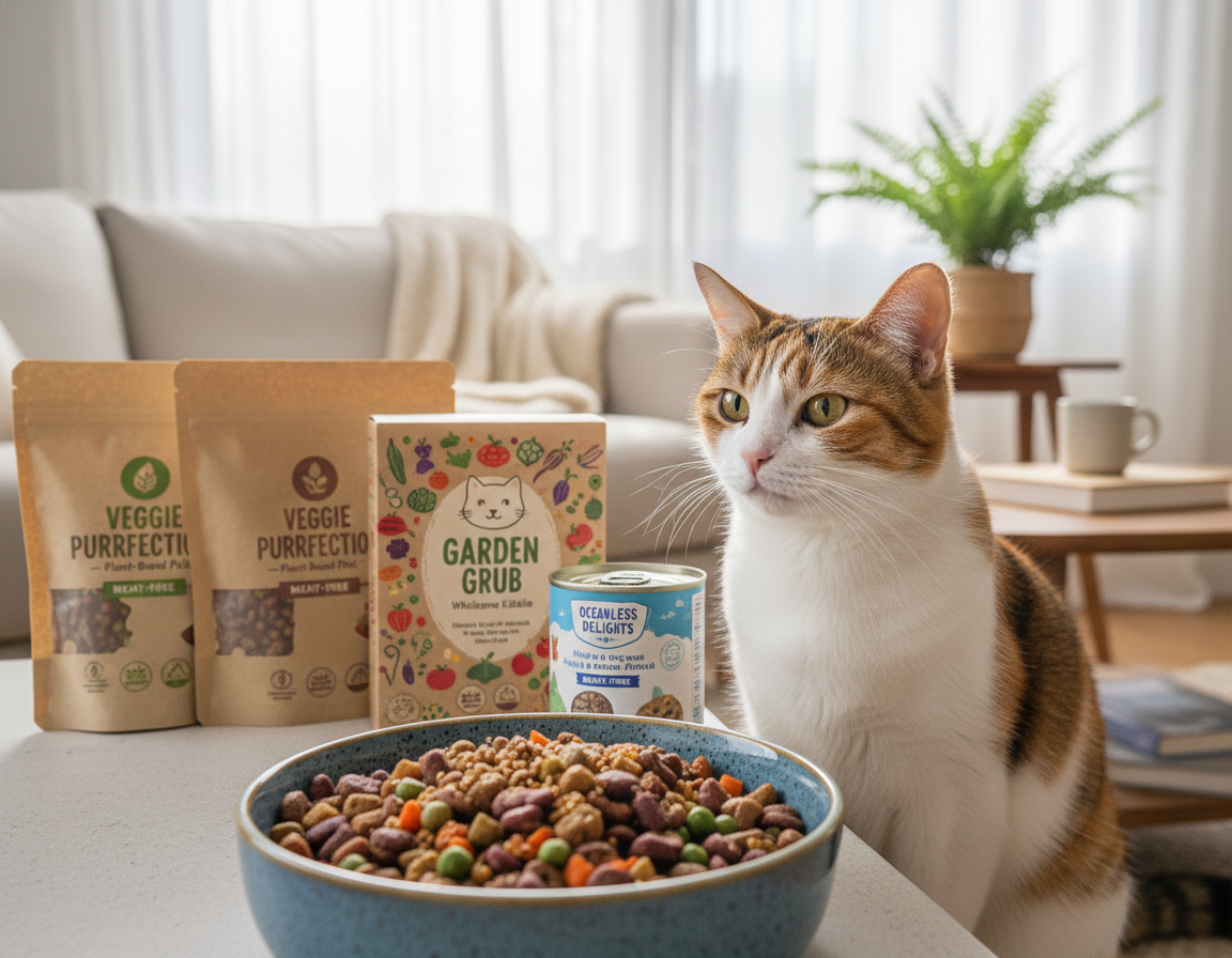 Hrana fără carne pentru pisici – Tot ce trebuie să știi despre asta!