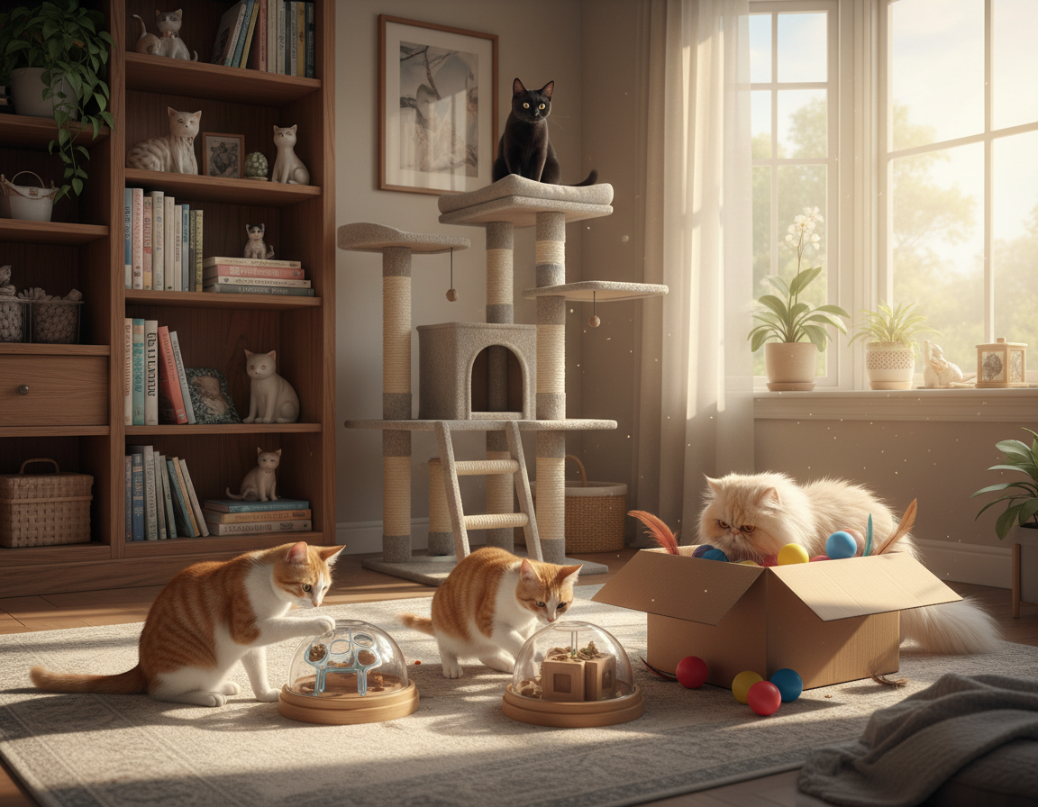 importanța stimulării mentale la pisici