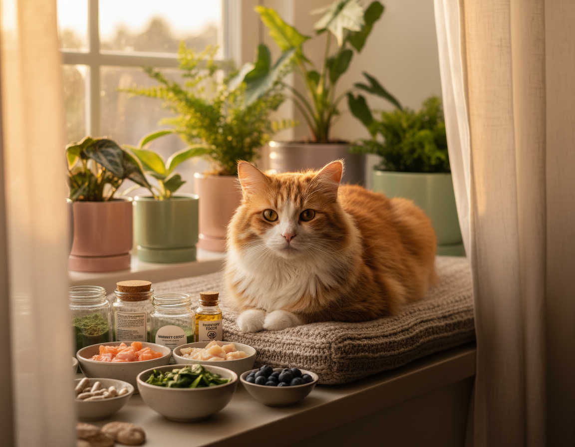 întărirea imunității pisicii în vârstă