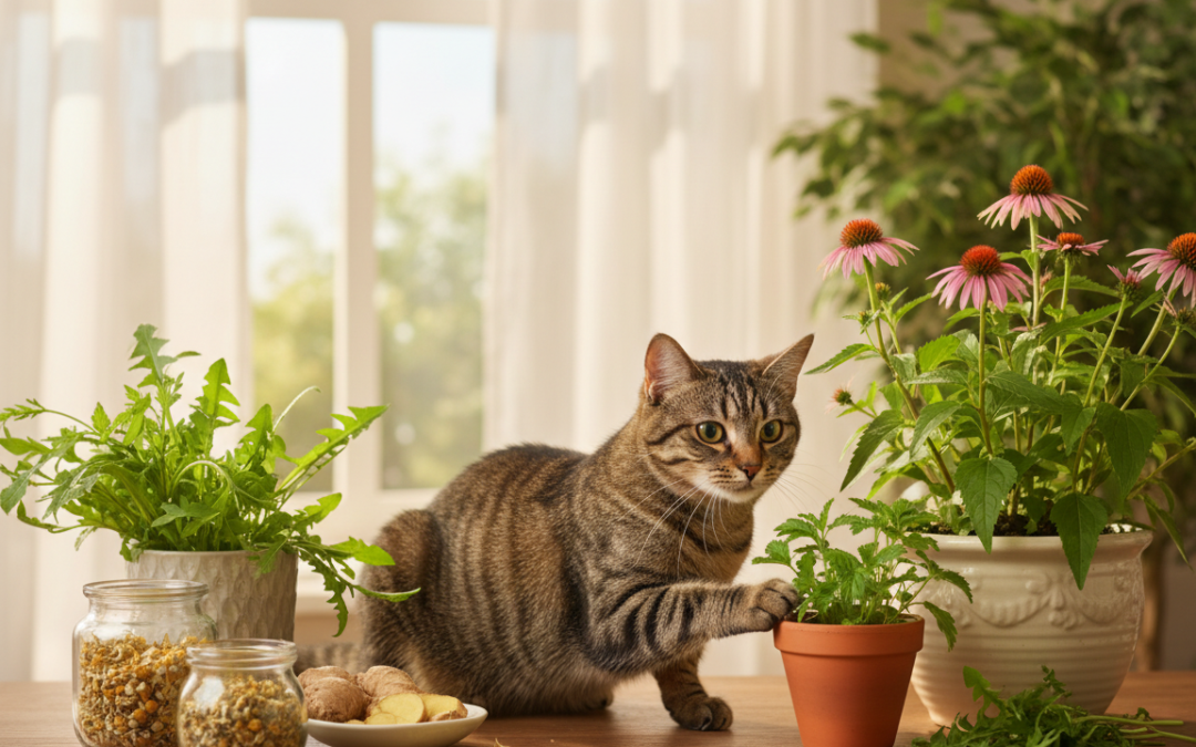 Întărirea imunității pisicii cu plante medicinale – Tot ce trebuie să știi despre asta!
