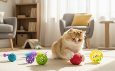 Blog pentru pisici 23 Jocuri interactive cu mingea pentru pisici – Tot ce trebuie să știi despre asta!