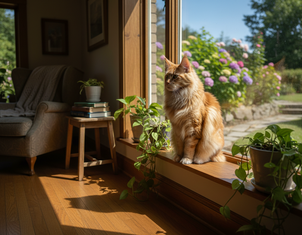 natura independentă a pisicii