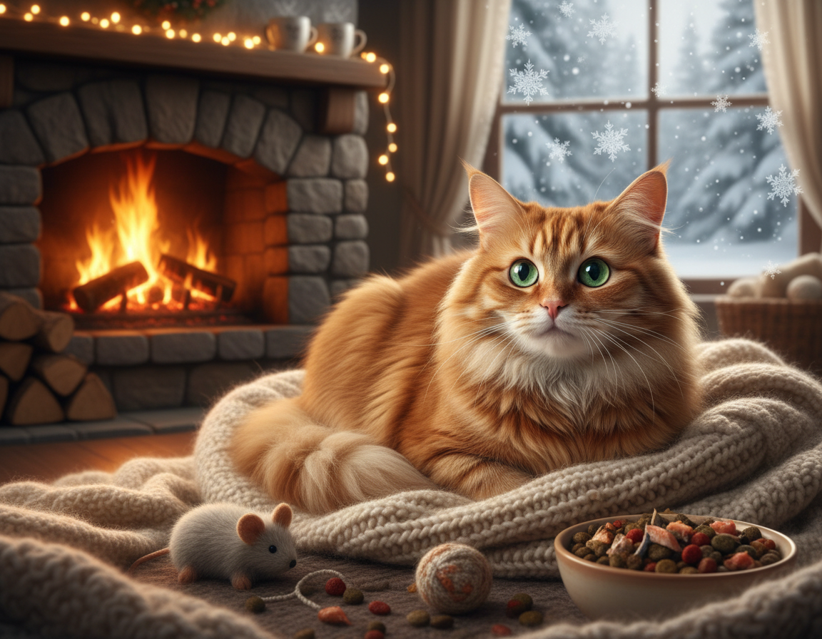 necesarul caloric suplimentar al pisicii iarna