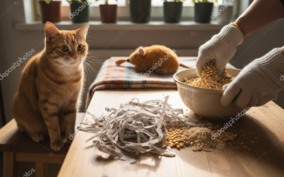 Nisip de litieră preparat în casă pentru pisici – Tot ce trebuie să știi despre asta!