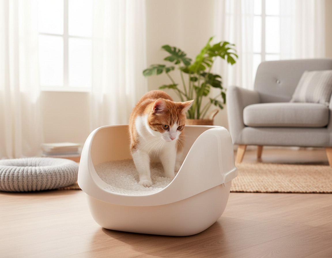 nisip siliconic pentru pisici