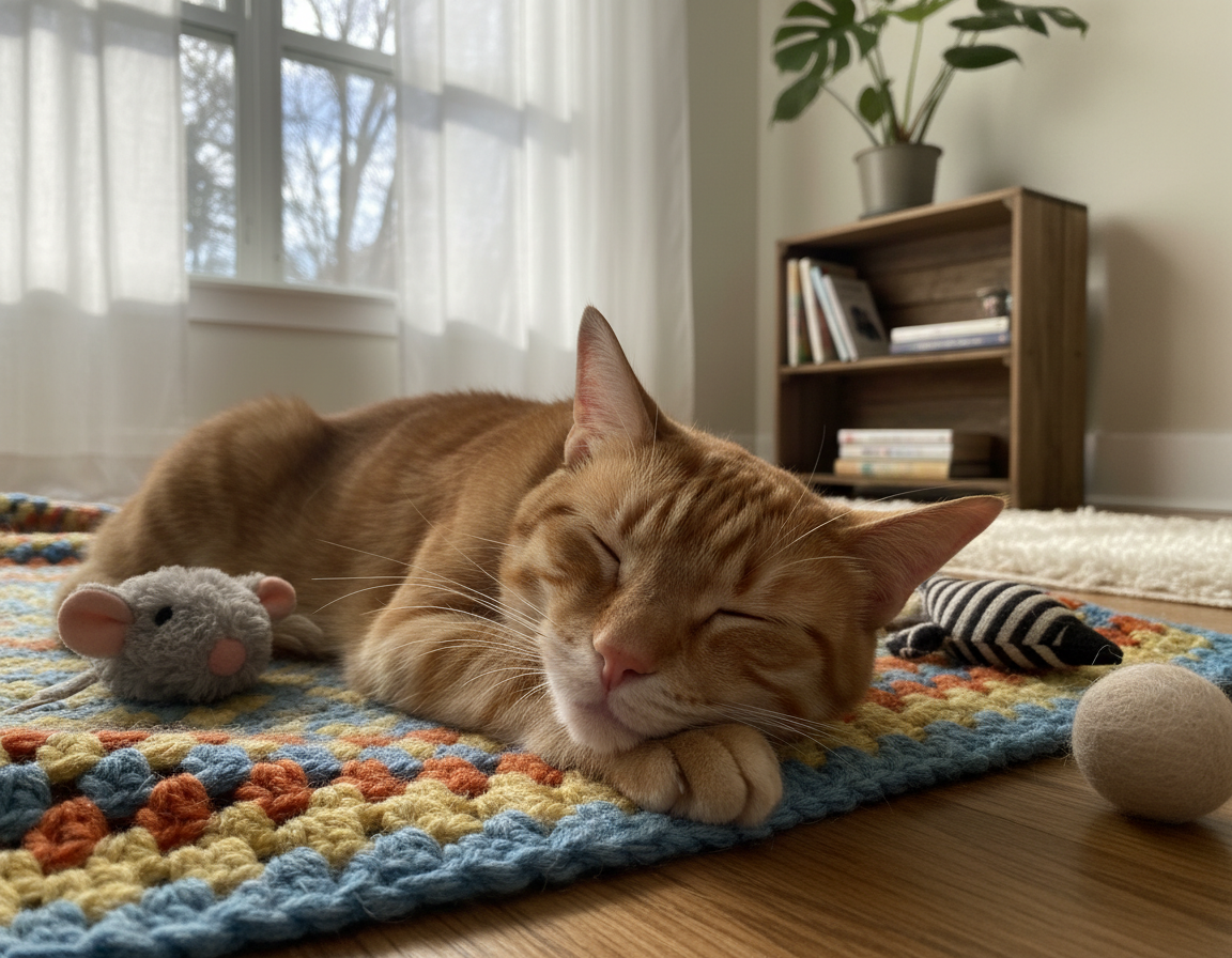 obiceiurile de somn ale pisicii