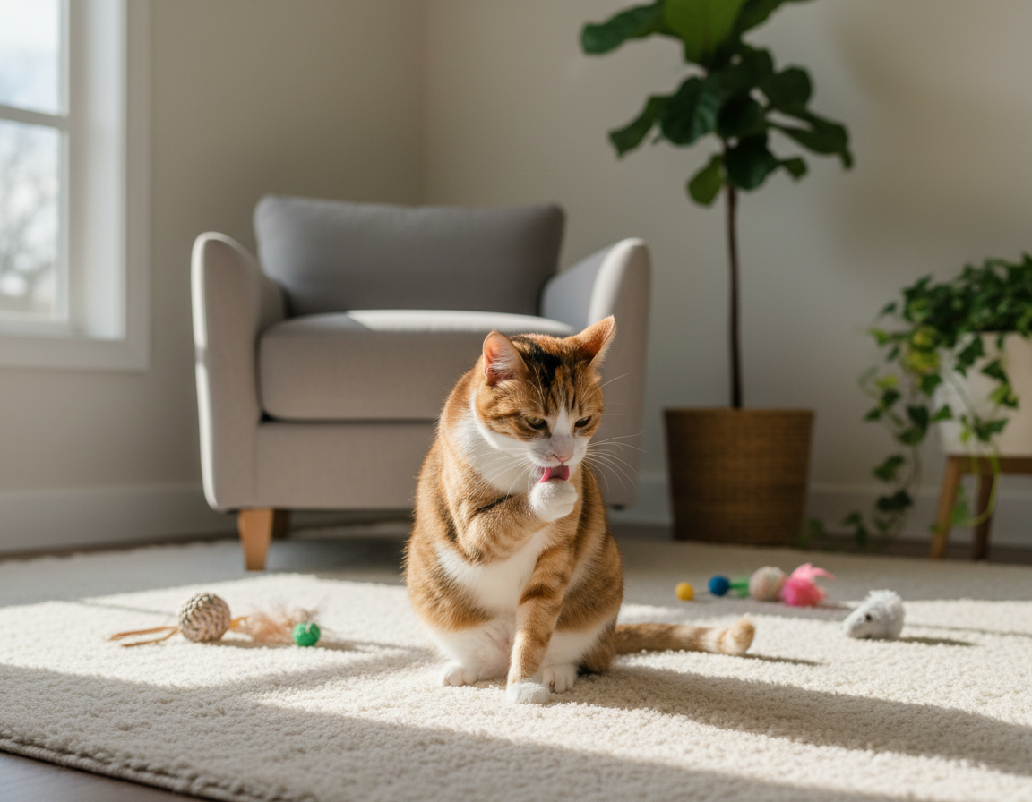 obiceiurile de toaletare ale pisicii