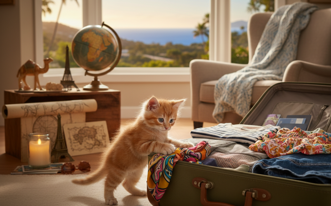 Obișnuirea pisicii cu călătoriile din perioada de pui – Tot ce trebuie să știi despre asta!