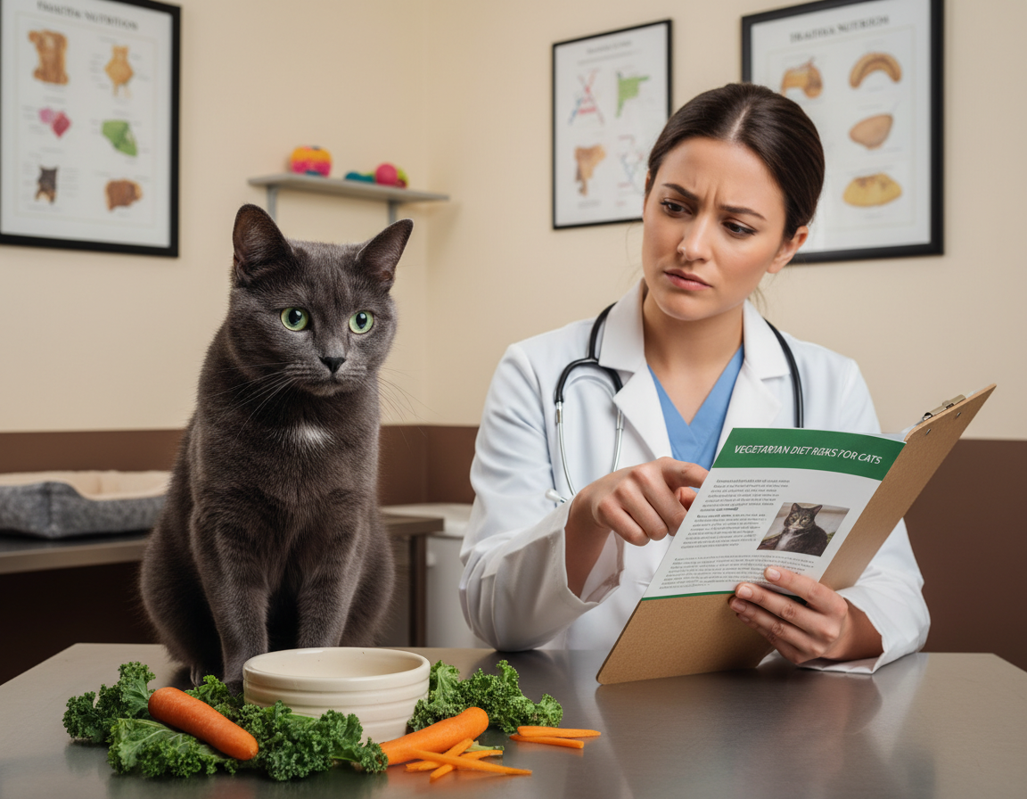 pericolele dietei vegetariene la pisică