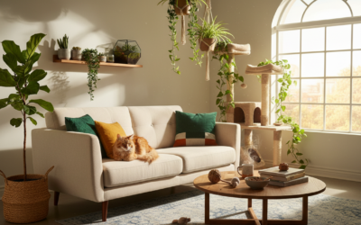 Plante și design interior în casele cu pisici – Tot ce trebuie să știi despre asta!