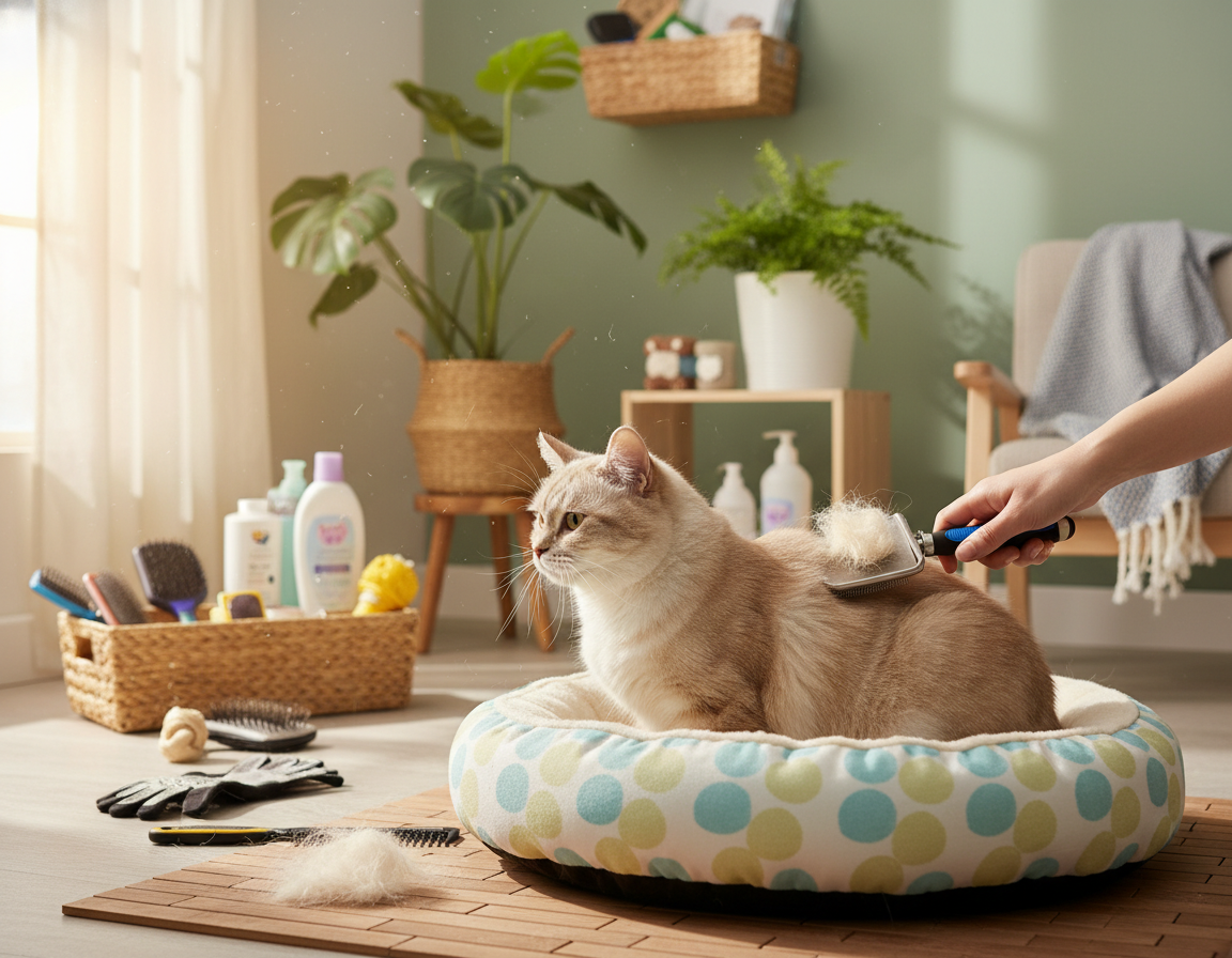 reducerea năpârlirii la pisici