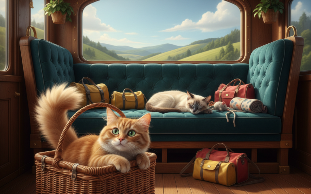 Reguli de călătorie cu trenul pentru pisici – Tot ce trebuie să știi despre asta!