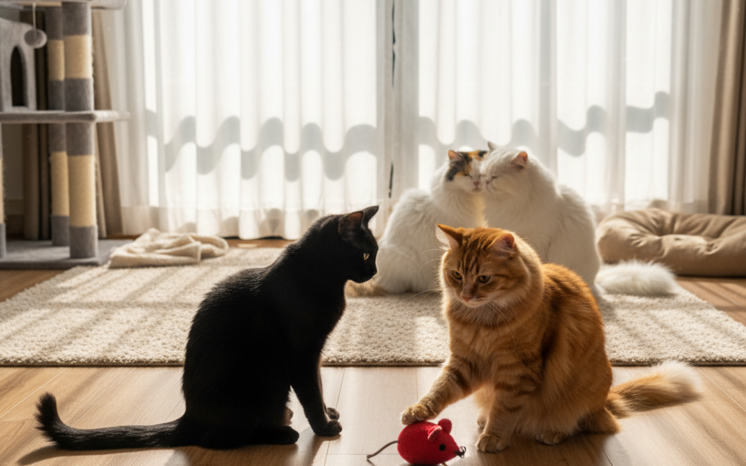 Relația pisicii cu alte pisici – Tot ce trebuie să știi despre asta!