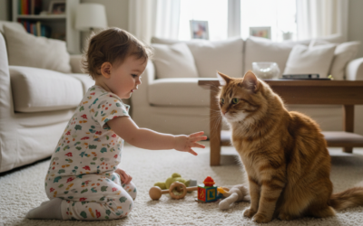 Blog pentru pisici 20 Relația pisicii cu un nou membru al familiei – Tot ce trebuie să știi despre asta!