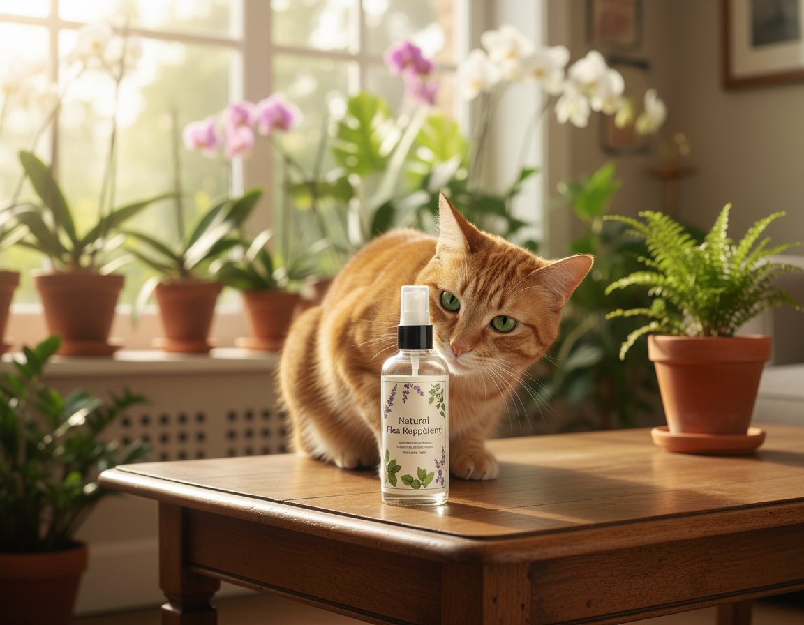 repelent natural împotriva puricilor pentru pisici