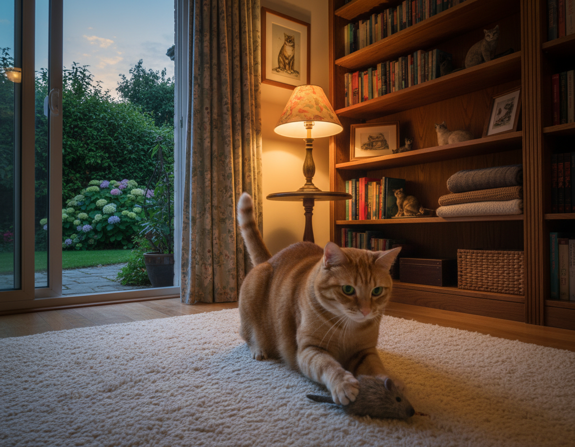 ritualurile de seară ale pisicii