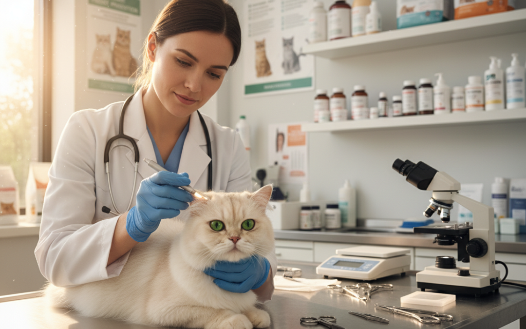 Screeningul paraziților la pisici – Tot ce trebuie să știi despre asta!