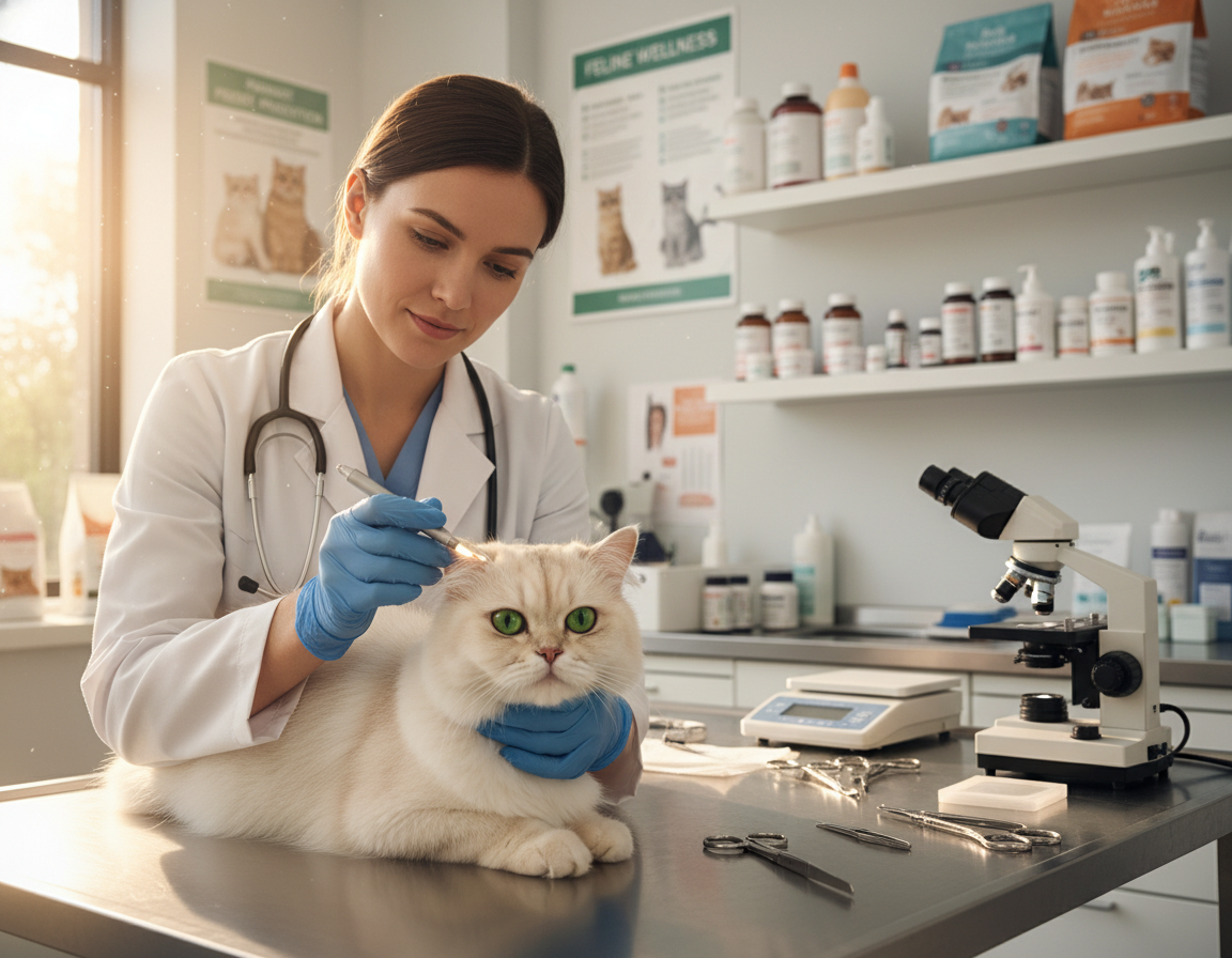 screeningul paraziților la pisici