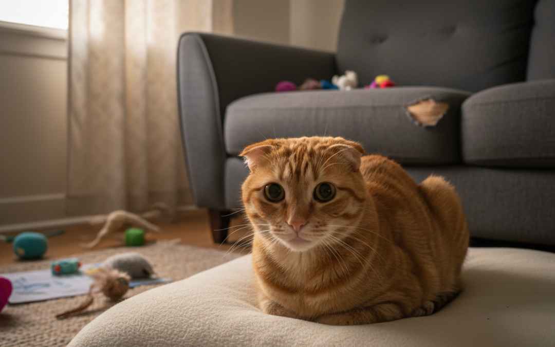 Semnele comportamentului stresat la pisici – Tot ce trebuie să știi despre asta!