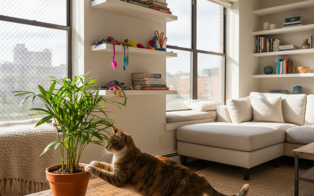 Sfaturi de siguranță pentru pisică în apartament – Tot ce trebuie să știi despre asta!