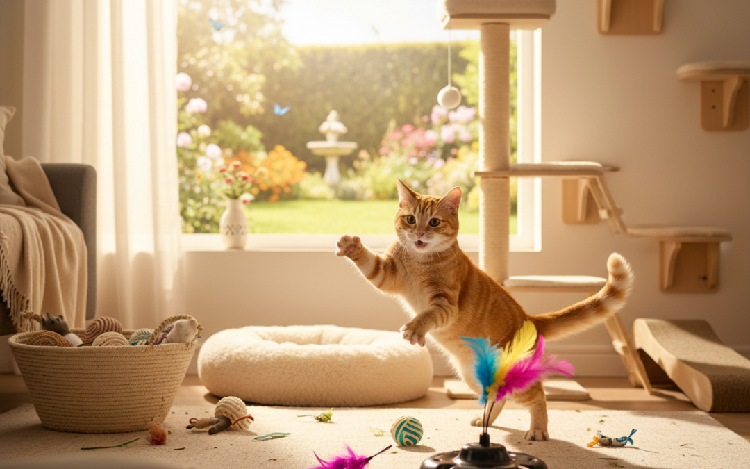 Strategii împotriva stilului de viață sedentar al pisicii – Tot ce trebuie să știi despre asta!